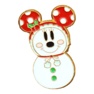 Minnie Mouse Snowman with Hat